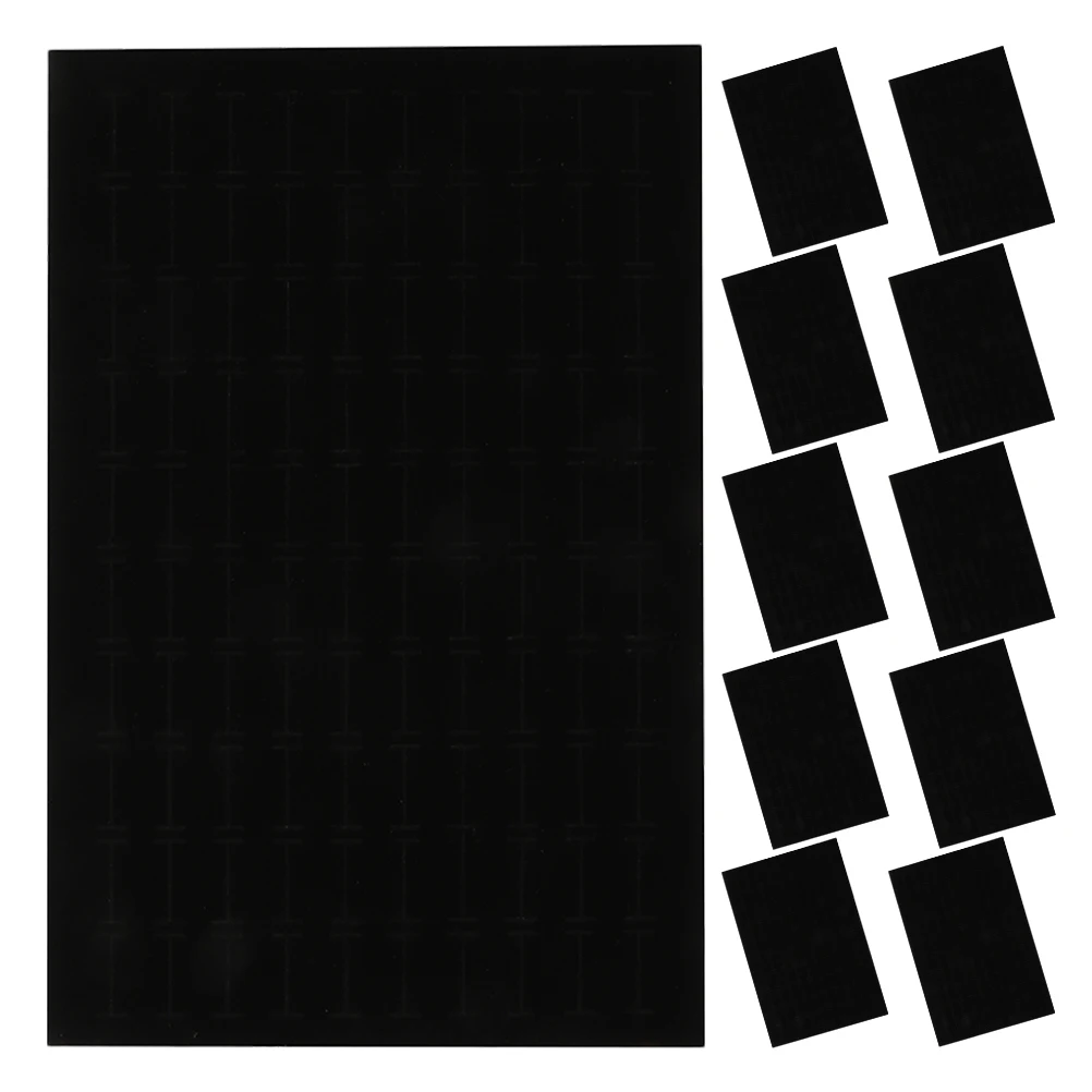 

11pcs Jewelry Box Pad Black Sponge Lining Storage Tray Earring Organizer Display Ring Holder Packaging Gift Box