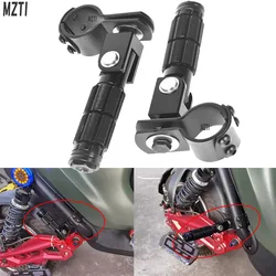 MZTI 22-27/30-35mm New Arrivals CNC Aluminum Motorcycle Part Universal Clamp Pedals Folded Footrest Footpeg Motorcycles ,bicycle