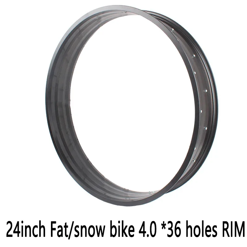 

24 "x 4" Fat Snow Bike Wheel Accessories, 4.0x36 Holes, Single Layer RIM
