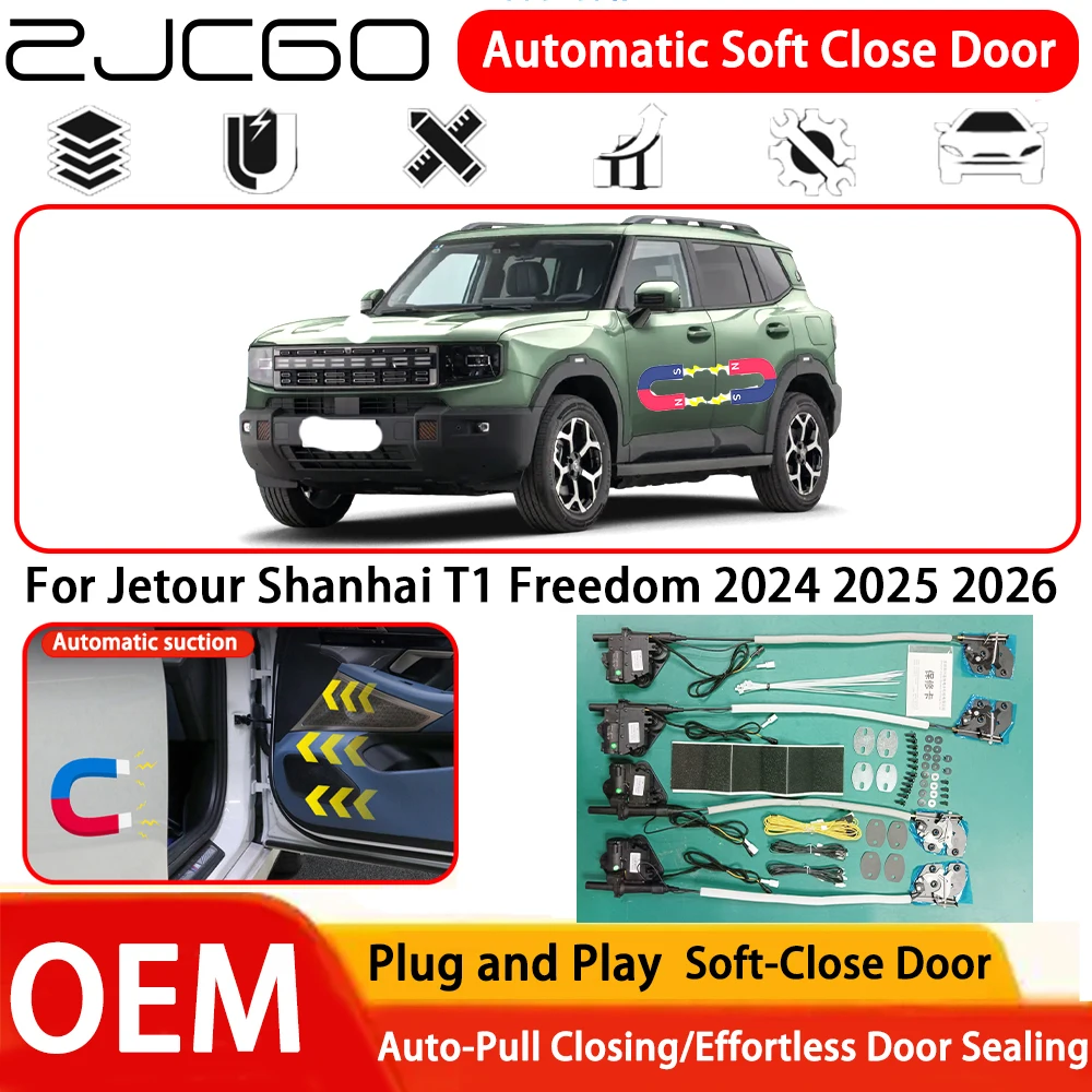 

﻿ for Jetour Shanhai T1 Freedom 2024 2025 2026 Car OEM Plug and Play Automatic Electric Soft Close Door Comfort Closing System