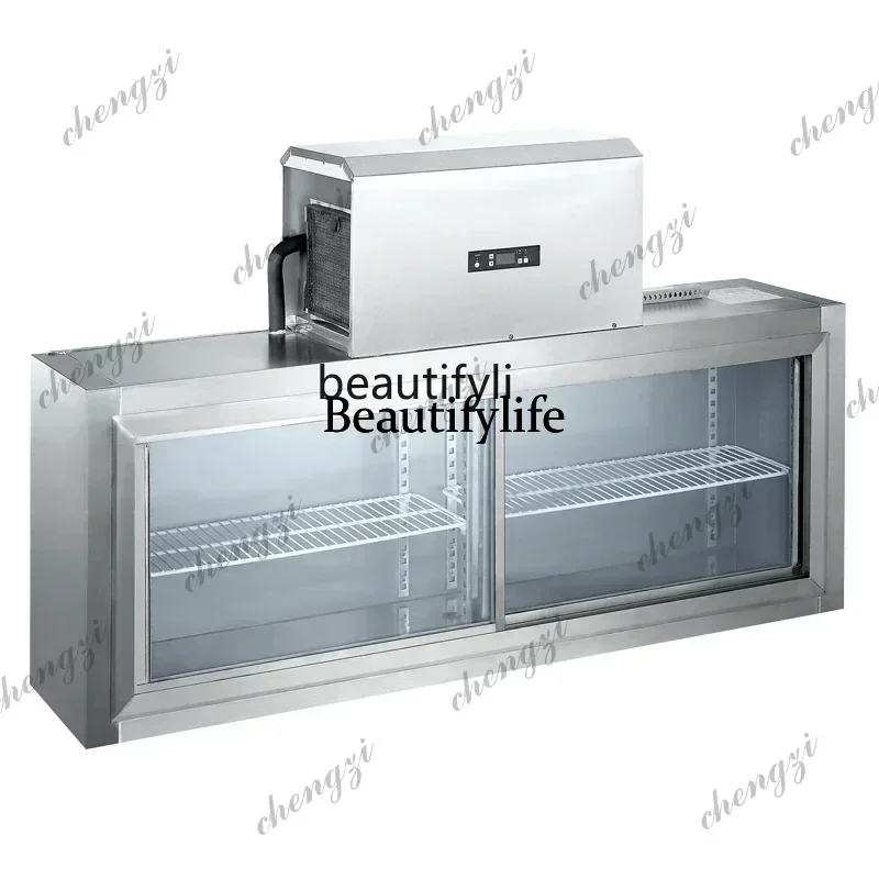 A55 Embedded Wall-mounted Commercial Refrigerator Hanging Fresh Keeping Refrigerated Display Cabinet For Business Scenarios