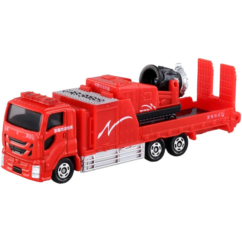

TOMY Simulation Alloy Car Model Tomica Cars Toys For Boys Japanese Men's Toy No. 128 Long Naha Fire Truck 981787