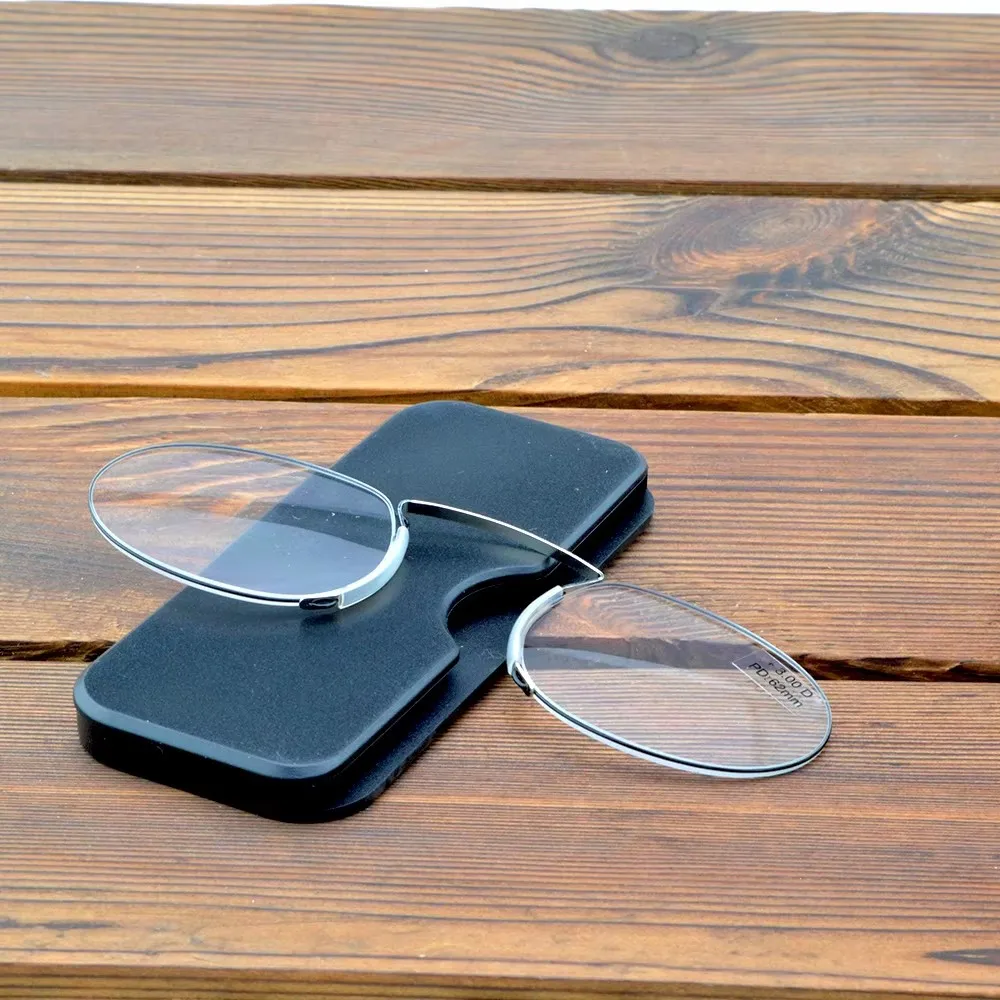 

Портативные овальные очки для чтения, женские легкие дорожные очки с линзами HD, компактный футляр, мужские очки +0,75+1,5+2+2,5+3+3,5TO+ ​ ​ 4