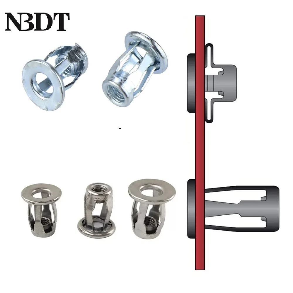 50Pcs  M4 M5 M6 M8 Threaded Insert Jack Nut