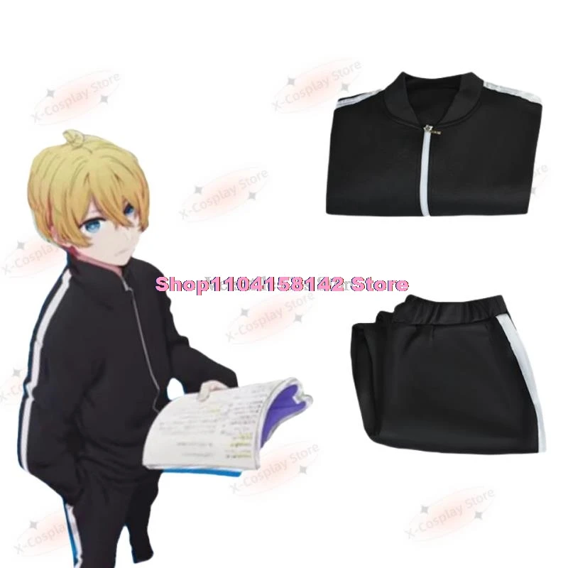 OSHI NO KO Temporada 2 trajes de Cosplay para mujer, Disfraces de Halloween, traje deportivo negro, disfraz Sexy, disfraz completo de Anime para mujer adulta