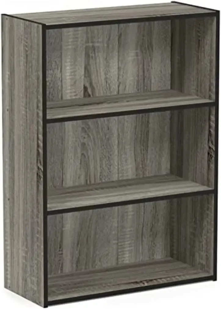 2024 NEW Pasir 3-Tier Open Shelf Bookcase, Maple Sturdy on Flat Surface. Assembly Required.