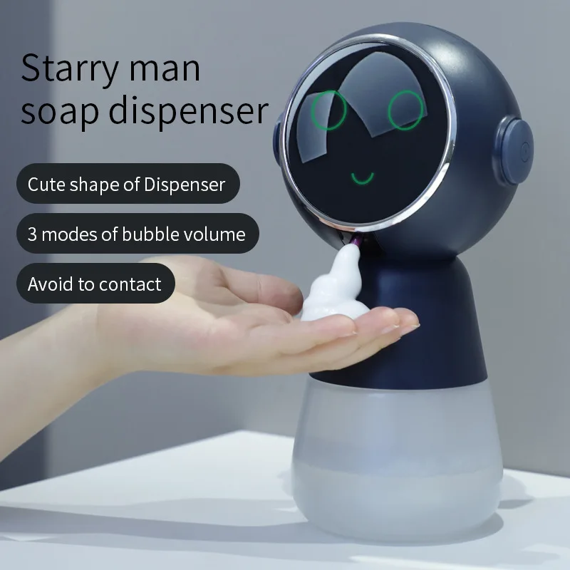 

Cute Automatic Liquid Foam Soap Dispenser, Hand Sanitizer Machine, Type-C Rechargeable Smart Sensor Soap Dispensers, 320ml