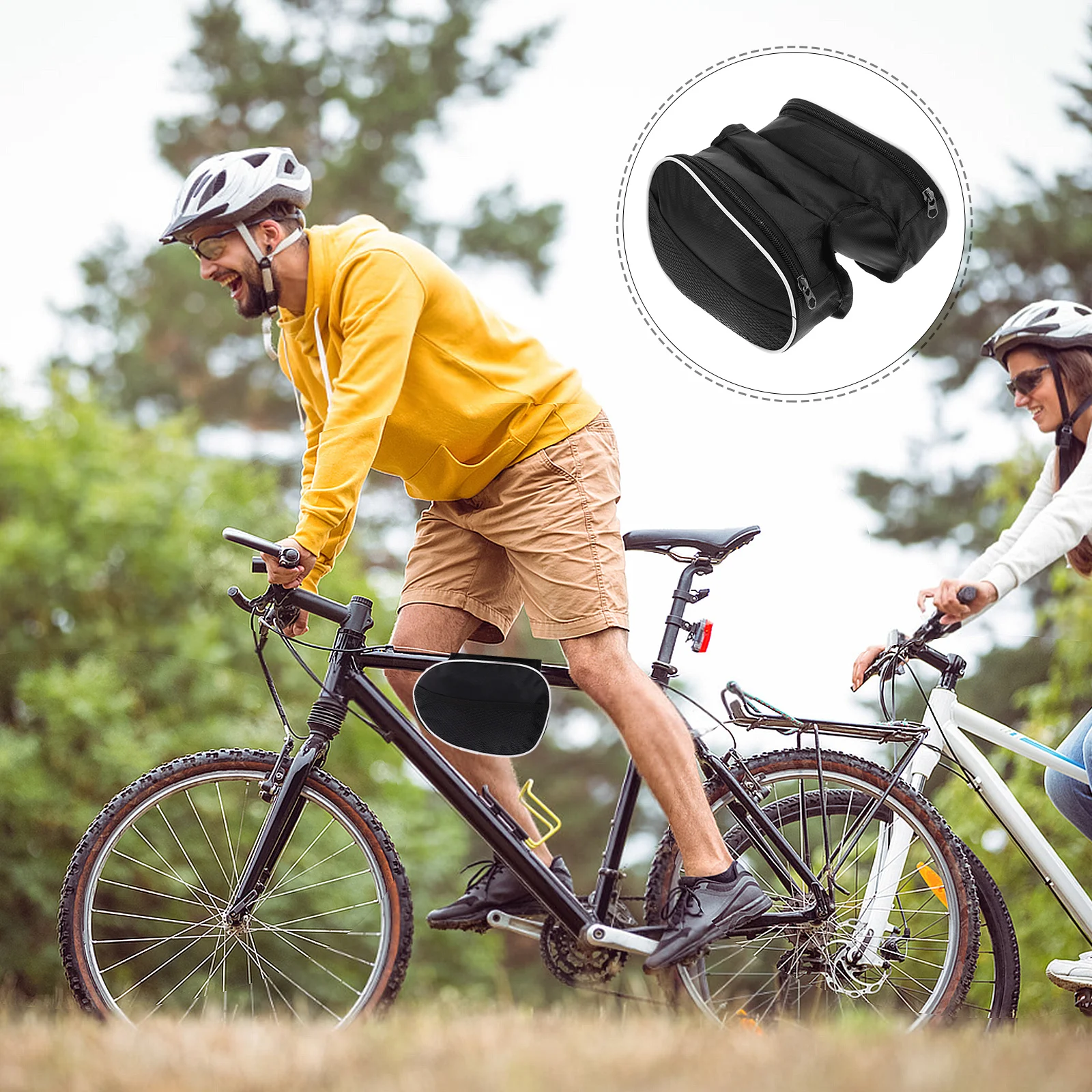 

Frame Bag Bicycle Bags for Bikes under Seat Handlebar Pouch Handlebars Road Vehicles Handbar