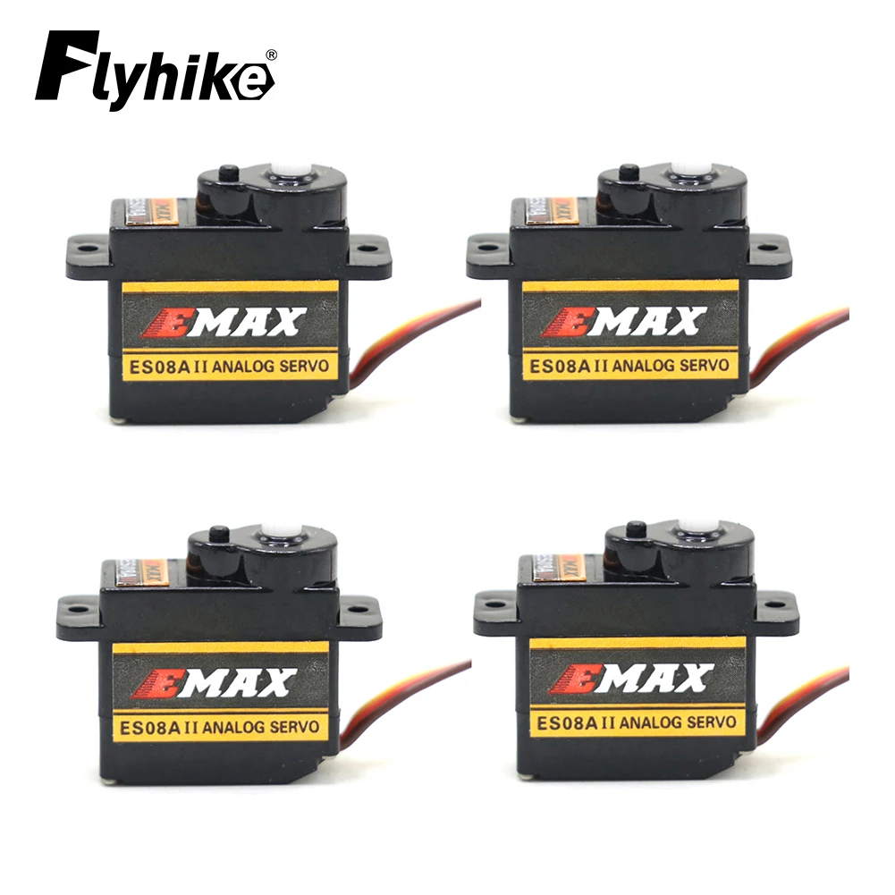 EMAX ES08A II 9g Micro Servo Plastic Gear Analog Mini Servo for RC Models Fixed Wing 3D Airplane