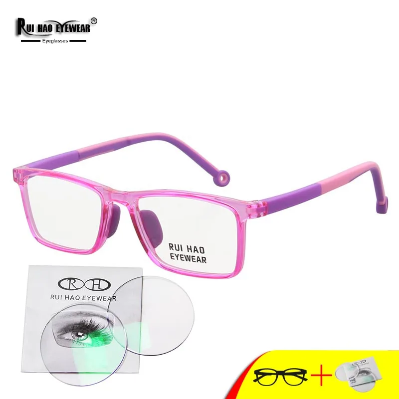 Customize KIDS Prescription Eyeglasses Boy Girls Children Eyeglasses Unisex Recipe Glasses TR90 Spectacles Fill Resin Lenses