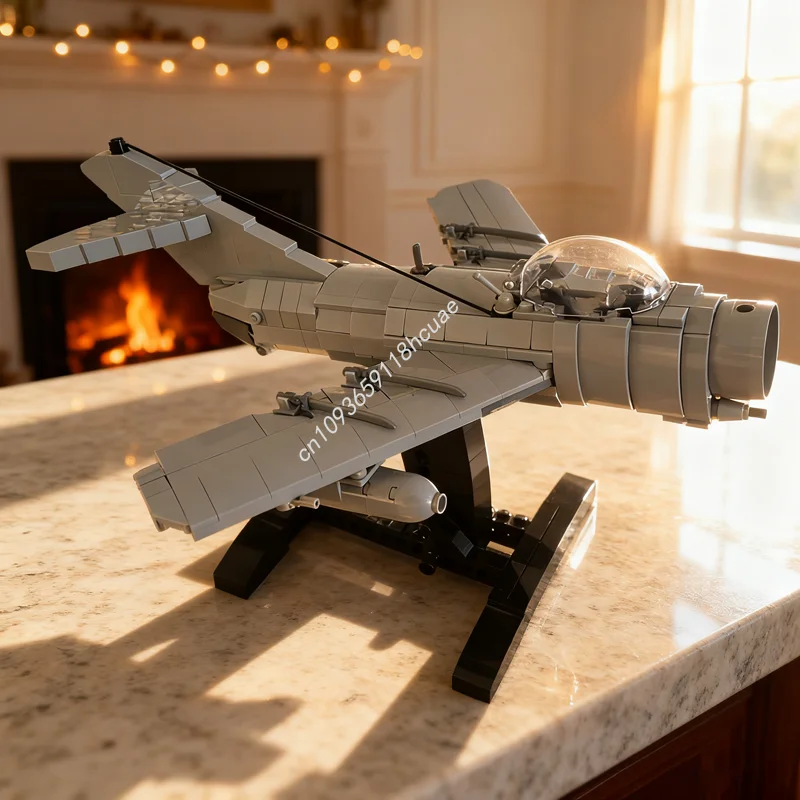 

455 шт. MOC Mikoyan Gourevitch MiG Creator Модель Строительные игрушки Блоки Строительная идея Рождественские подарки Образование Дети День рождения