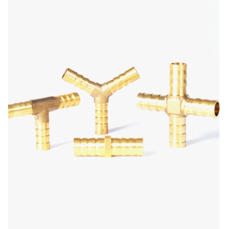 T X Y U Type Brass 4mm 6mm 8mm 10mm 12mm Splicer Pipe Fitting  Hose Barb Copper Barbed Connector Joint Coupler Adapter