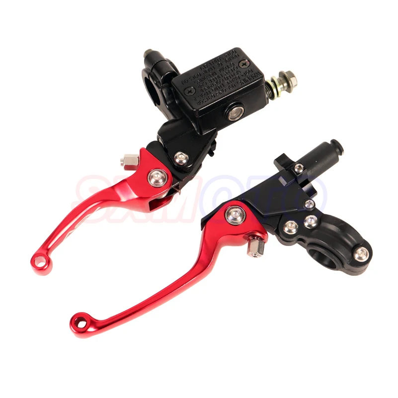 Universal Motorcycle Brake Clutch Bull Horn Levers Handle Drum Off-road Vehicle For ASV CRF YZF YZ XR CQR KTM Honda Triumph