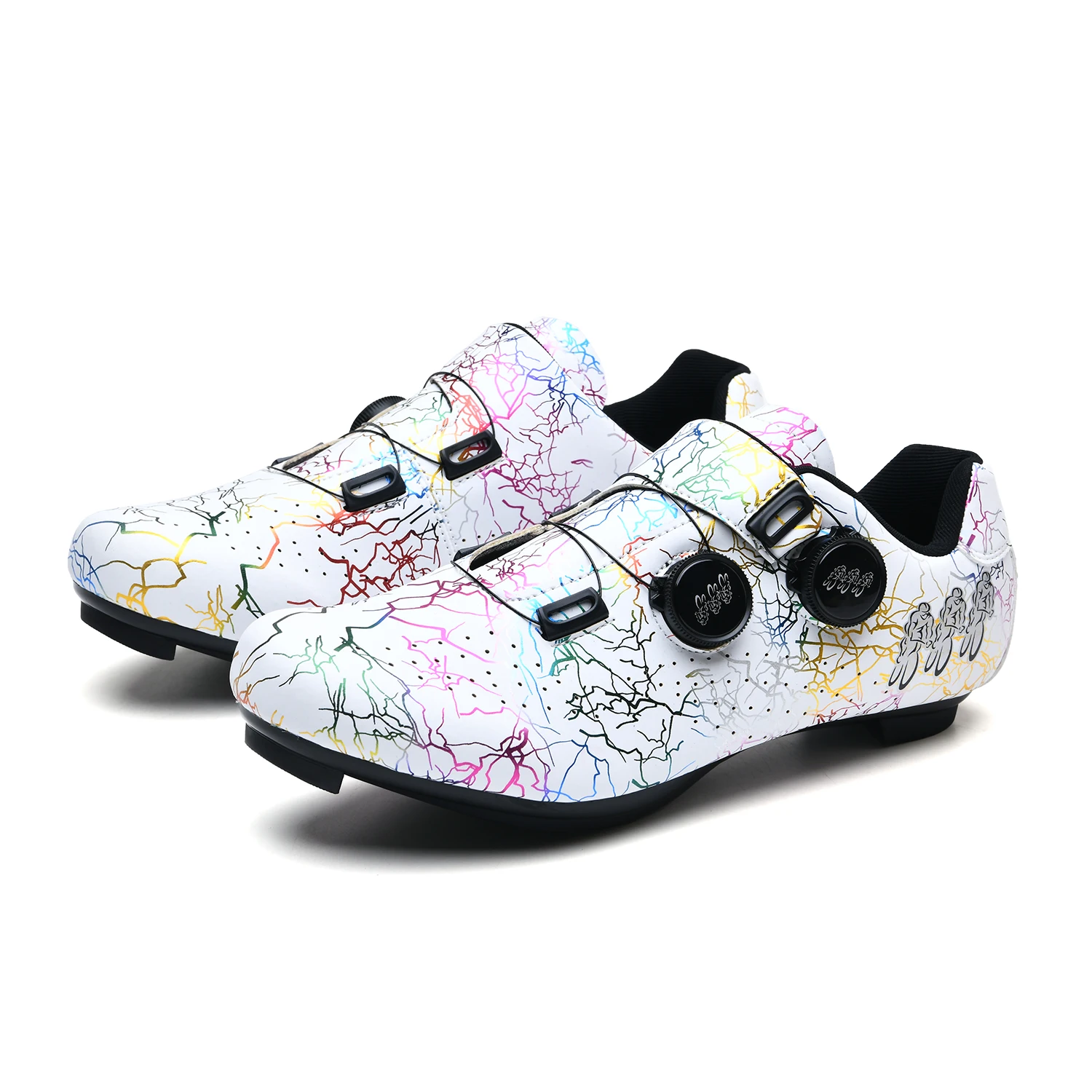 Men cycling shoes bicycle lockless rubber hard sole MTB bicycle flat shoes non-slip women SPD mountain bike competition shoes