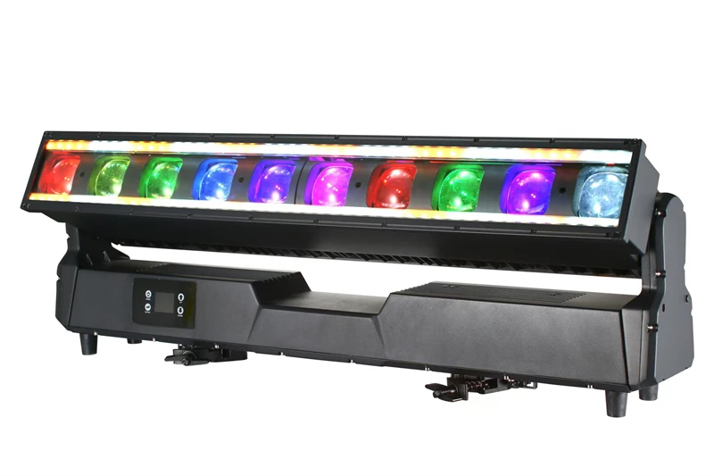 1 piece IP65 Tilt Bar 10x60W LEDs RGBW Pixel Zoom Strobe 600W Outdoor waterproof led Moving head zoom beam Bar light