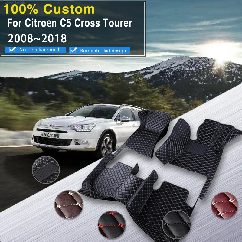 

Car Floor Mat For Citroën C5 Cross Tourer X7 Tourer RD TD 2008~2018 Anti-dirt Pad Foot MatTapetes Para Automovil Car Accessories