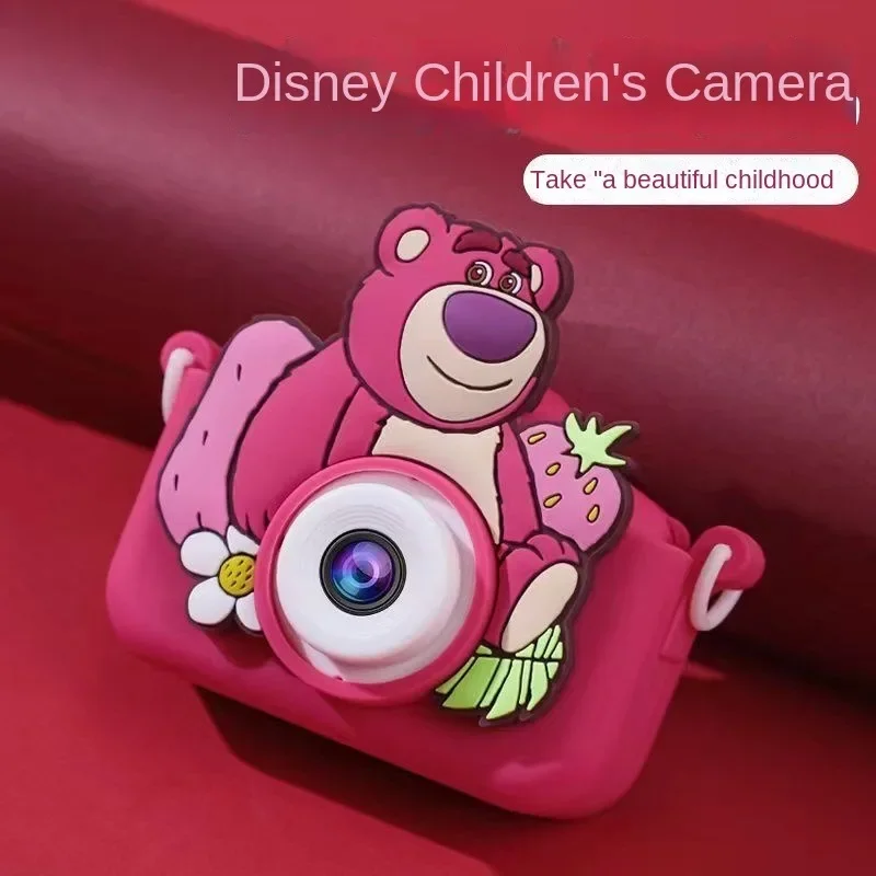 Cartoon Disney Lotso cute girl new children's mini cute easy to carry photo high-definition pixel digital photography camera