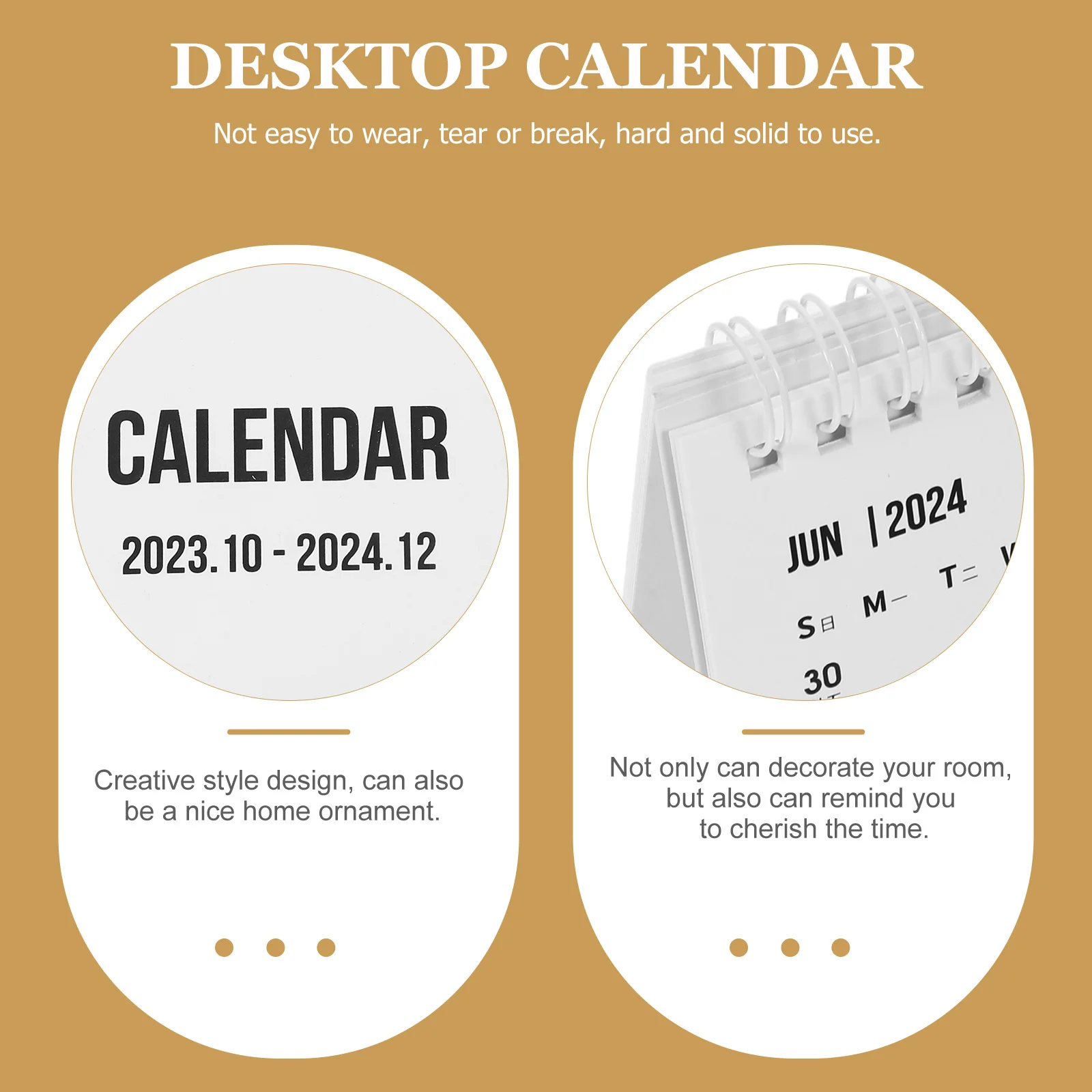 

Mini 2024 Desk Calendar Small Foldable Stable Paper Table Calendar Office Planner Daily Standing Home Decor Memo Pad