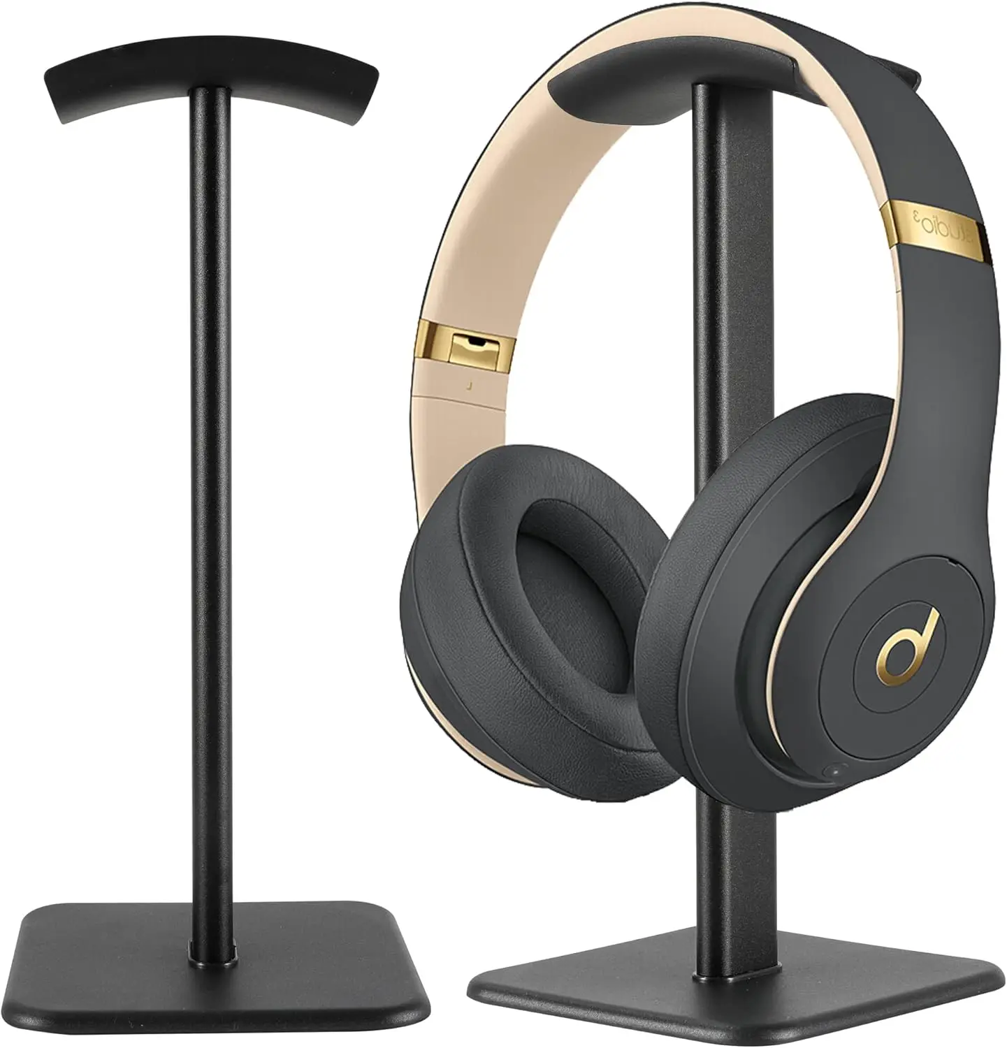 헤드폰 스탠드 데스크탑 홀더 헤비 베이스 데스크 이어폰 AirPods Max/Pro Sony Beats Bose 용 알루미늄 게임용 헤드셋 행거 랙