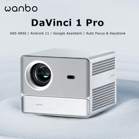 Wanbo DaVinci 1 Pro Projector full hd Google TV11.0 Proyector 1080P 4K Home Theater Auto Focus 5G WiFi Portable Projector