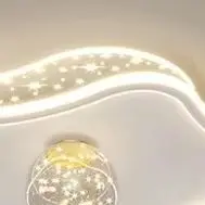 Lámparas de techo LED modernas con diseño de nube para habitación infantil, dormitorio, habitación de bebé, lámpara de techo con diseño de dibujos animados, bola estrellada de gypsophila, lámpara de techo para niñas