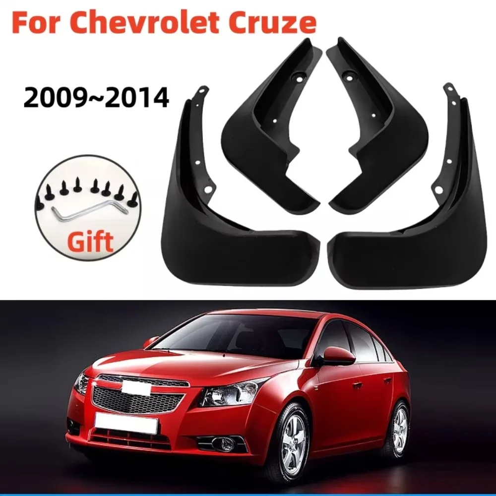 Para Chevrolet Cruze Sedan Hatchback 2009 ~ 2014 guardabarros de coche guardabarros protectores contra salpicaduras accesorios 4
