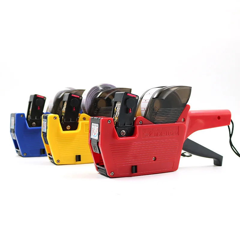 MX-1100 8 Digits Handheld Price Tag Gun with 1 Ink Coding Machine Price Label Gun for Retail Stores Supermarket