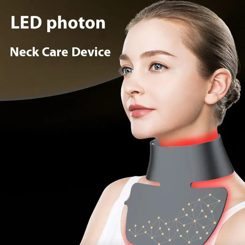 R3MF LEDネックマスク4色のライト赤外線光子首の若返りアンチエイジング