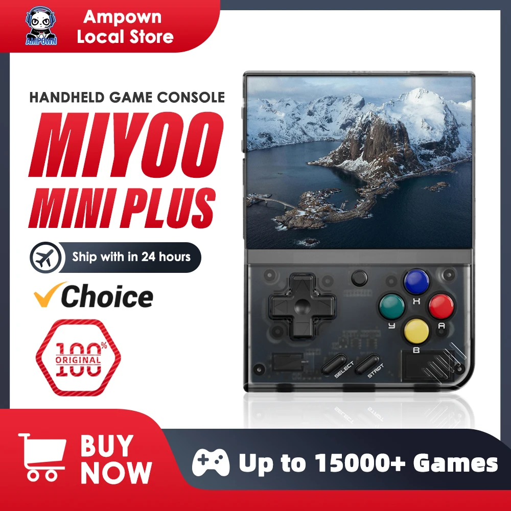 Miyoo Mini Plus Draagbare Retro Handheld Spelconsole V2 Mini + Ips Scherm Klassieke Video Game Console Linux Systeem Kinderen Cadeau