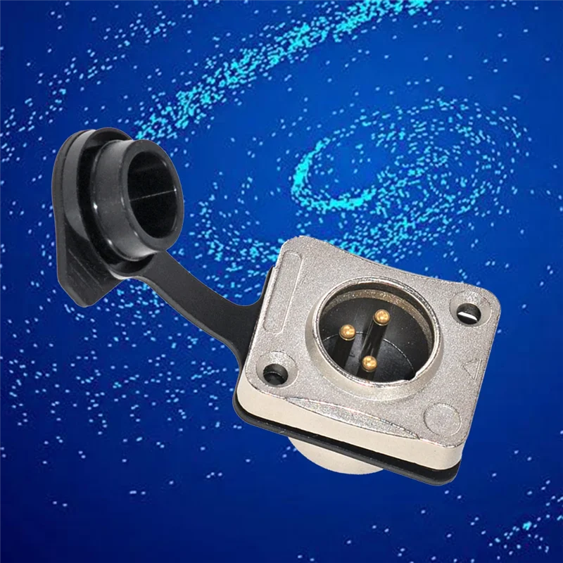 

A25P 3 Pole Holder 3 Pole Waterproof Male And Female Microphone Audio Plug Xlr Balanced Threaded XLR Head Holder, Easy Install B