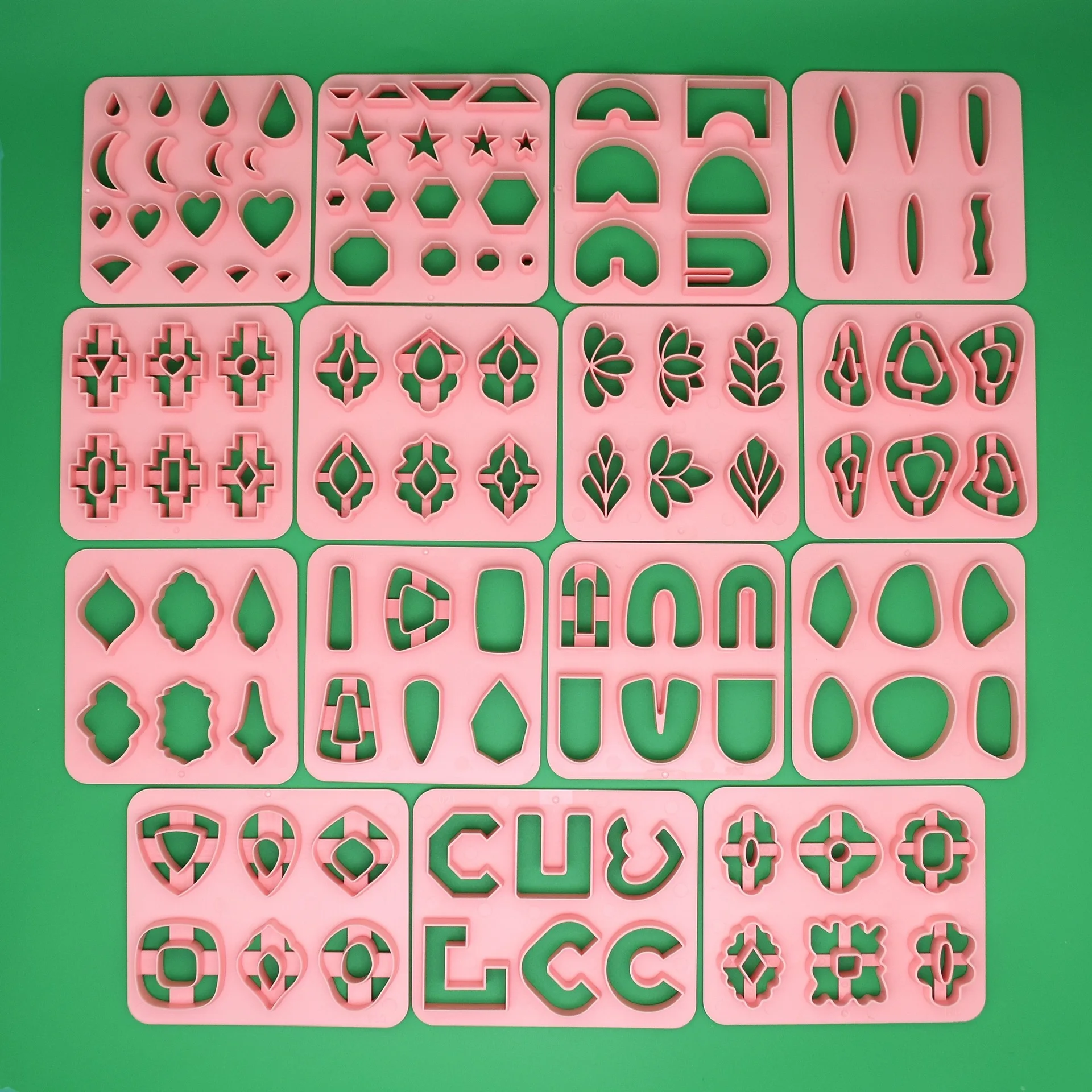 

Geometric Pendant Polymer Clay Earrings Cutter Mold Geometry Clay Mould Polymer DIY Clay Jewelry Tool Cookie Cutter