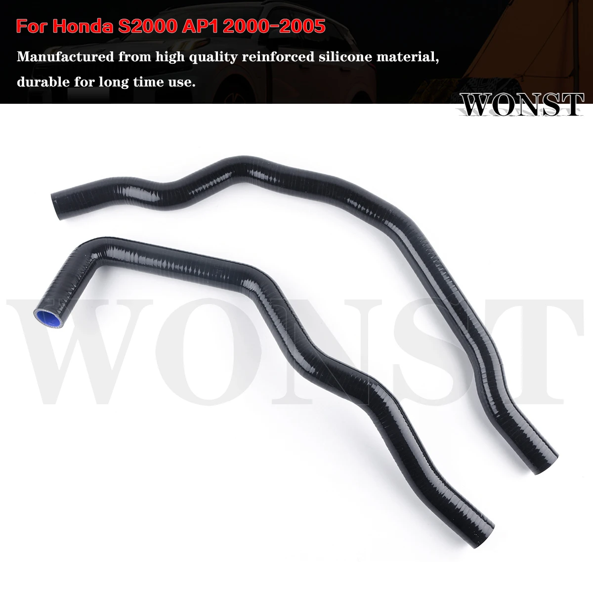 

Silicone Upper Lower Radiator Coolant Hose Kit For 2000-2005 Honda S2000 AP1 F20C 2.0L F22C 2.2L 2001 2002 2003 2004