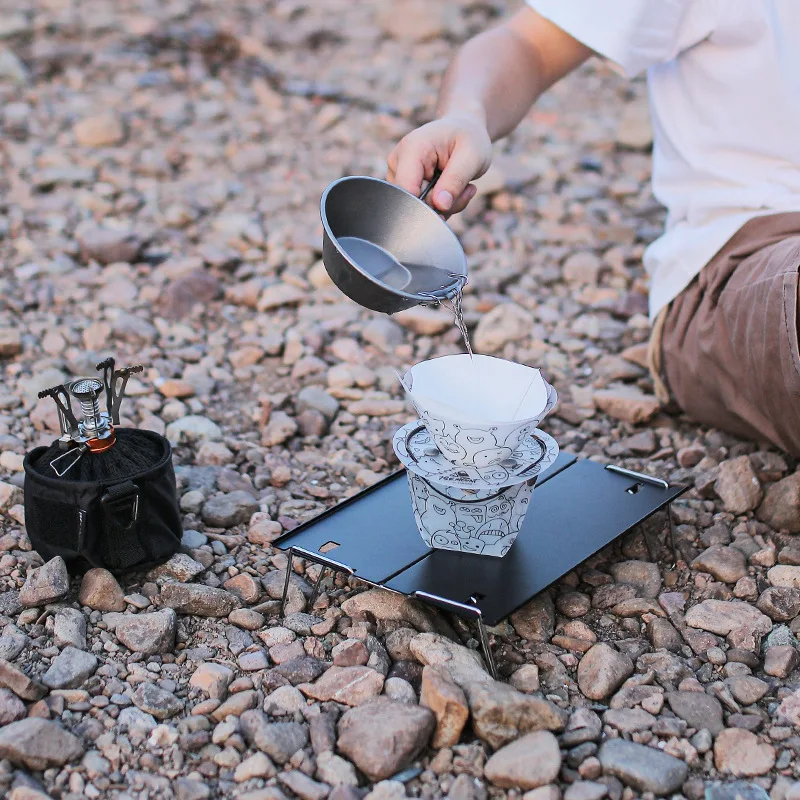 Picture 4: Outdoor Ultra-light Folding Tableware Portable Bowl Plate Coffee Filter Funnel Water Cup Multi-purpose Combination Tableware