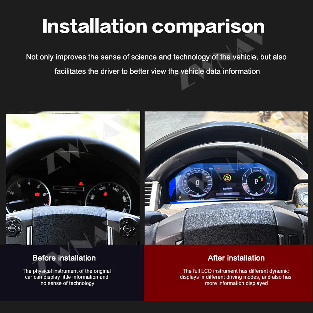 

Автомобильный автоматический плеер, цифровой кластер, приборная панель, кабина для Land Rover Range Rover Sport/Discovery 3, 2005-2009, ЖК-панель приборов