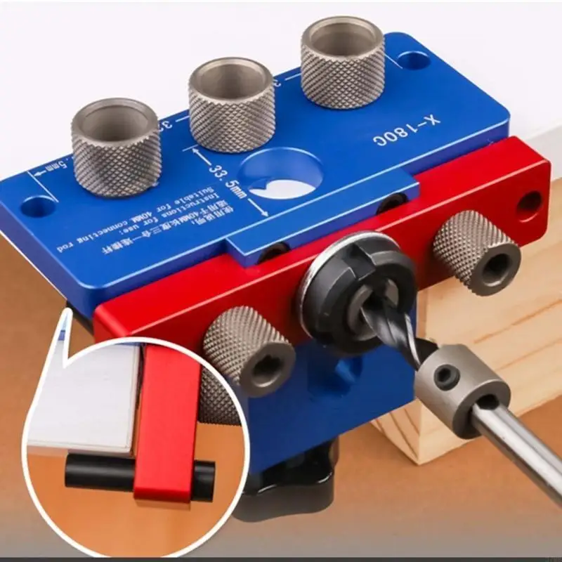 

37MB Woodworking Drill Guide Tool for Consistent Hole Depth in Woodworking