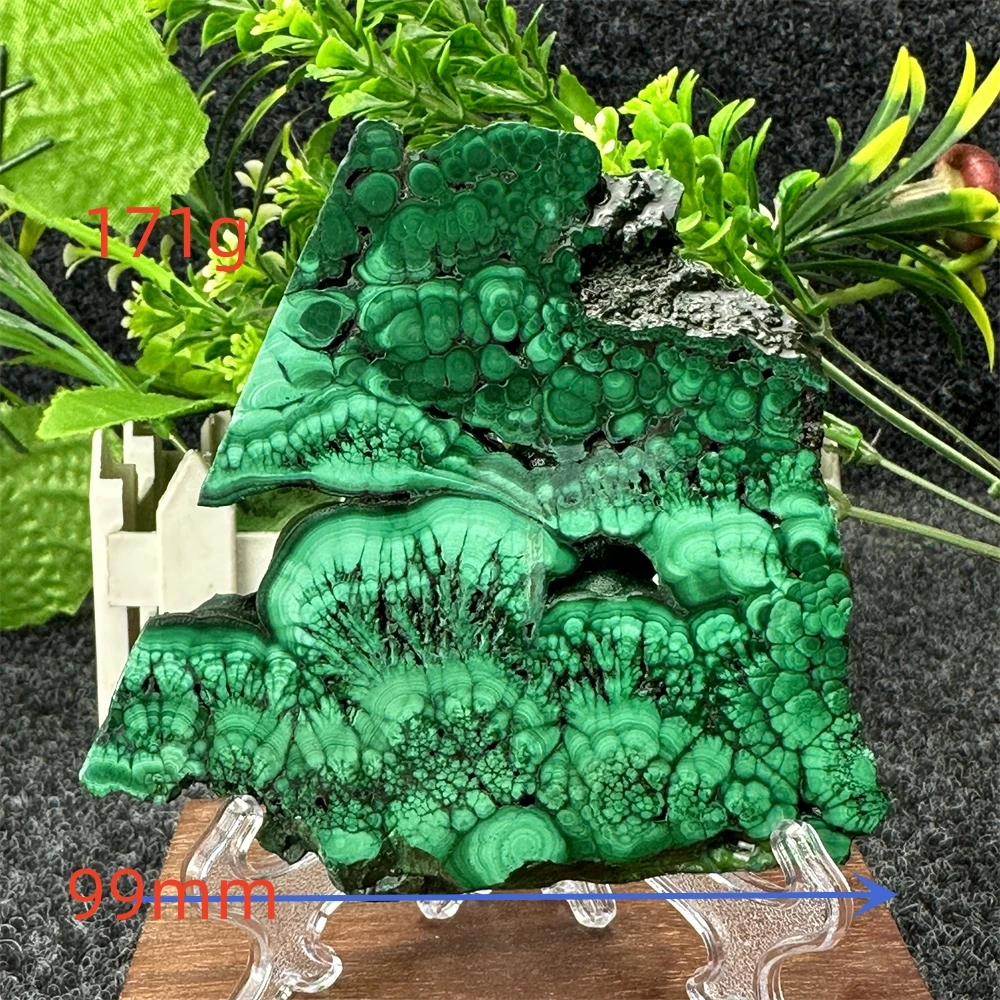 Cristallo di Malachite naturale grezzo affettato lucido guarigione gemma ardesia decorazioni per la casa meditazione energia spirituale Feng Shui