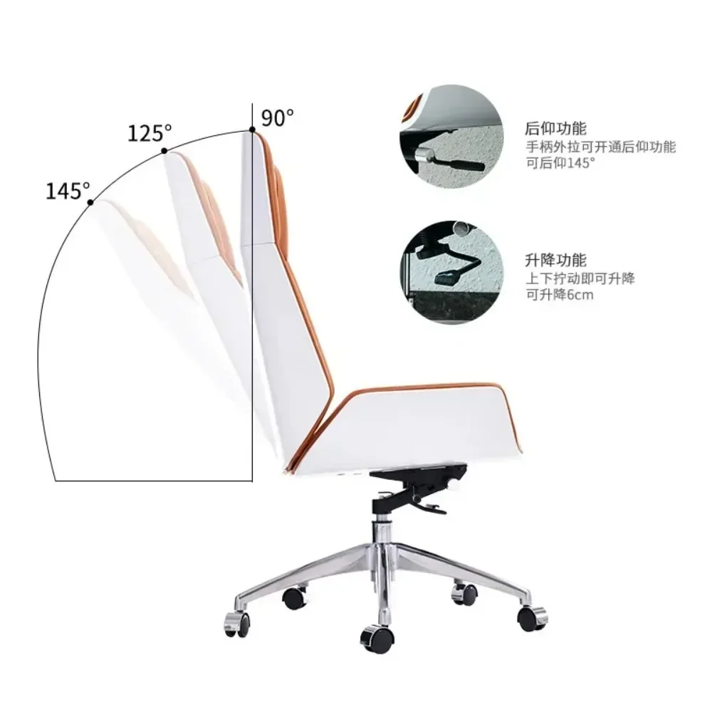 Dermis Office Chair Lift Swivel Chair Home Computer Backrest Seat Gaming Chair Armchair Steel Frame Silla Gamer Furniture