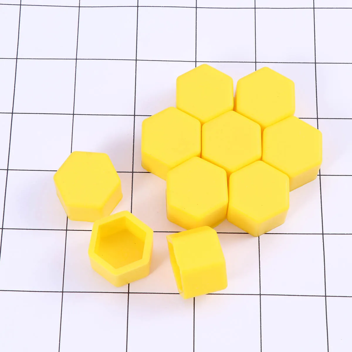 

20 Pcs Wheel Protection Accessories Nut Protector Rub Resistant Lug Covers Yellow