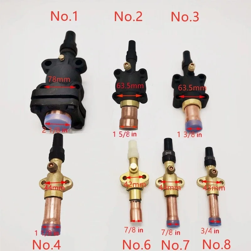 Discharge valve and suction valve of Shut-off valve for Carlyle compressor