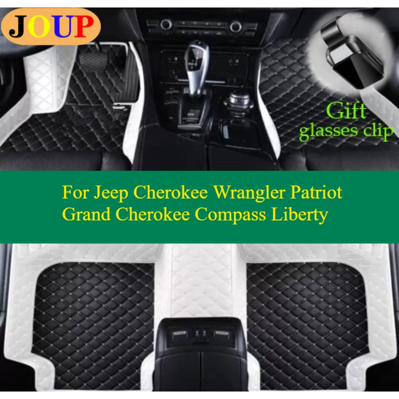 

For Jeep Cherokee Wrangler Patriot Grand Cherokee Compass Liberty Car Floor Mats CustomCovers Accessories Left /Right Hand Drive