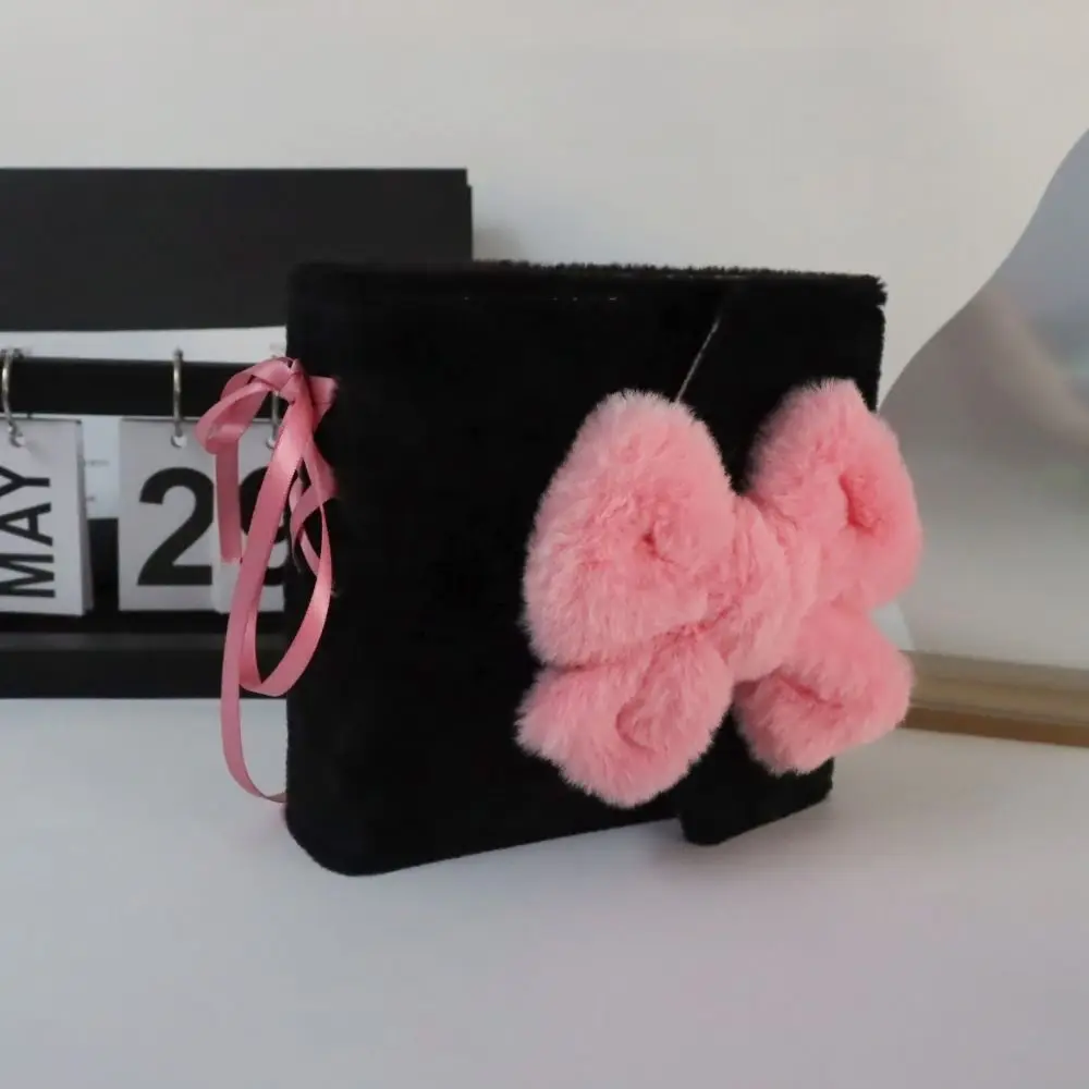 Plush Cartoon Plush Photocard Holder PVC 2 Grids Idol Photo Album Shell Cabin Cartoon Photocards Collect Volume Stationery