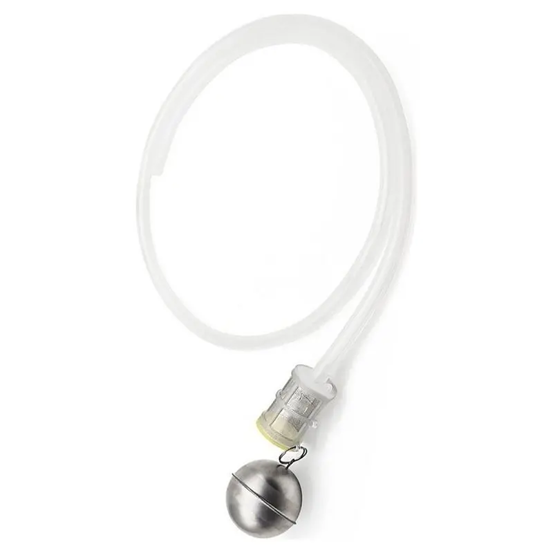 A96K-Floating Beer Kegs Liquid Dip Tube 100Cm Silicone Tube With Mesh Filter Fits Ball Lock& Pin Lock Stainless Steel Ball Float