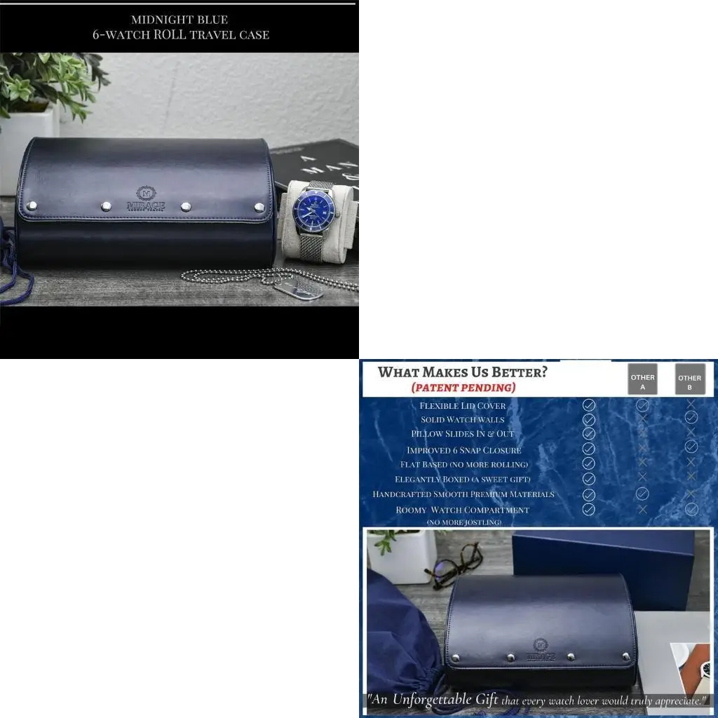 

6-битная коробка для часов большой емкости, пыленепроницаемая коробка для хранения часов, съемный корпус для часов