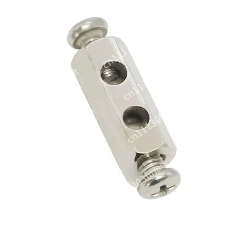 100-Piece wire rope hanging code double-hole buckle chuck adjustable tightening fixed wire rope chuck