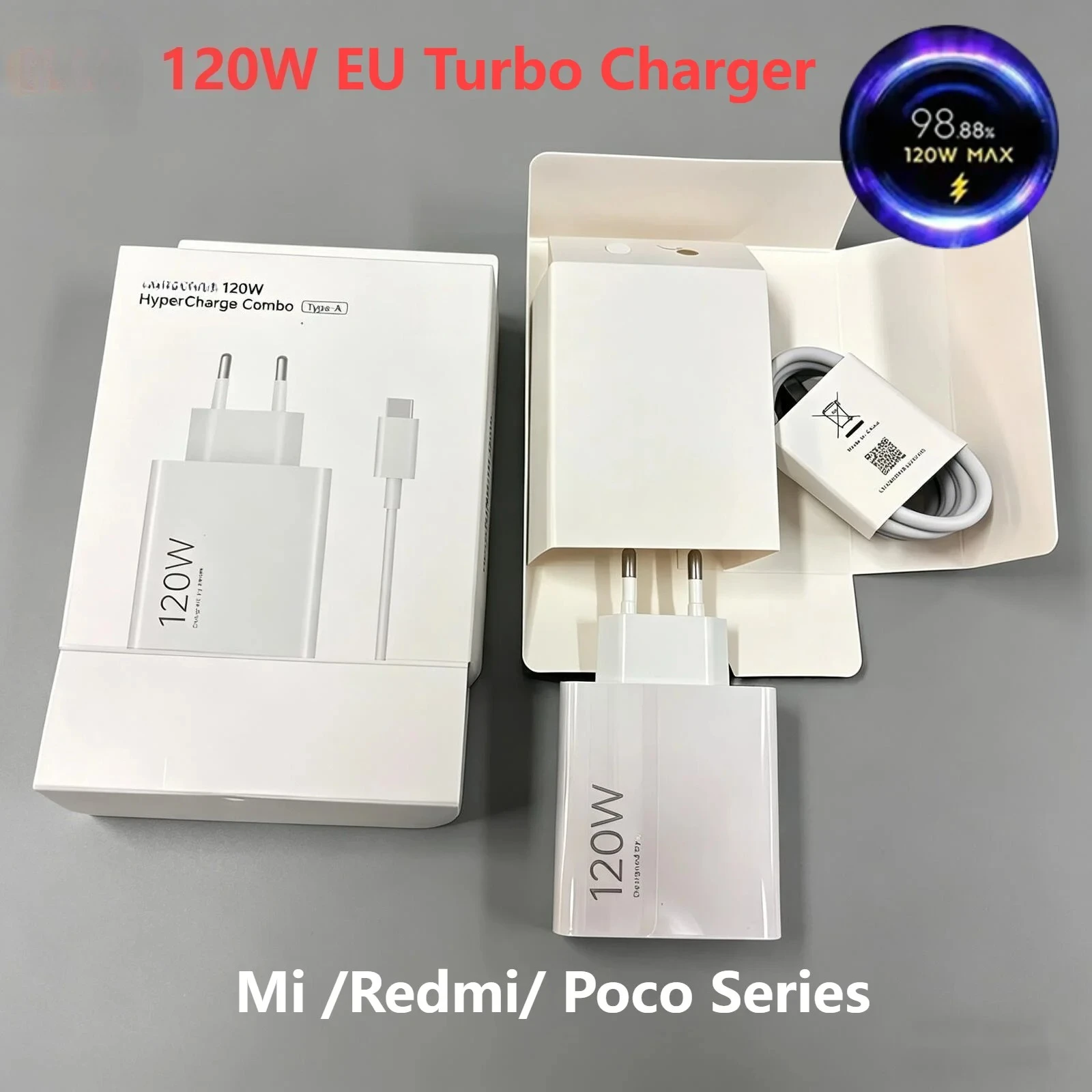 Chargeur Turbo Original Xiaomi 120W, adaptateur de charge rapide pour Mi 15/14/13/11T Redmi 12C Note 11-14 Plus POCO M5 F6/F7/X7 Pro