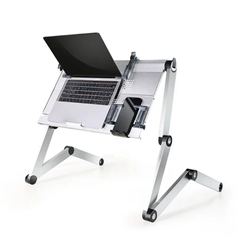 

OMAX Folding Table Extended and Raised Laptop Desk Portable Bed Lazy Person Stand Learning Workbench