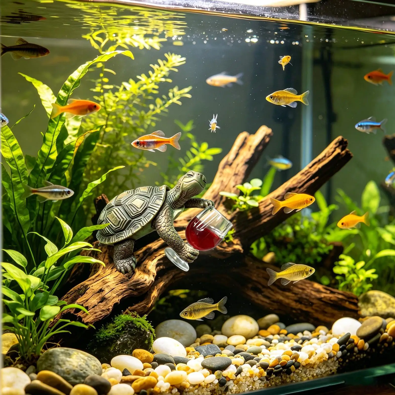 Turtle Decor Resin Waterproof Funny Garden Turtle Animal Figurines For Home Bedroom Living Room Desk Table Shelf Garden Yard