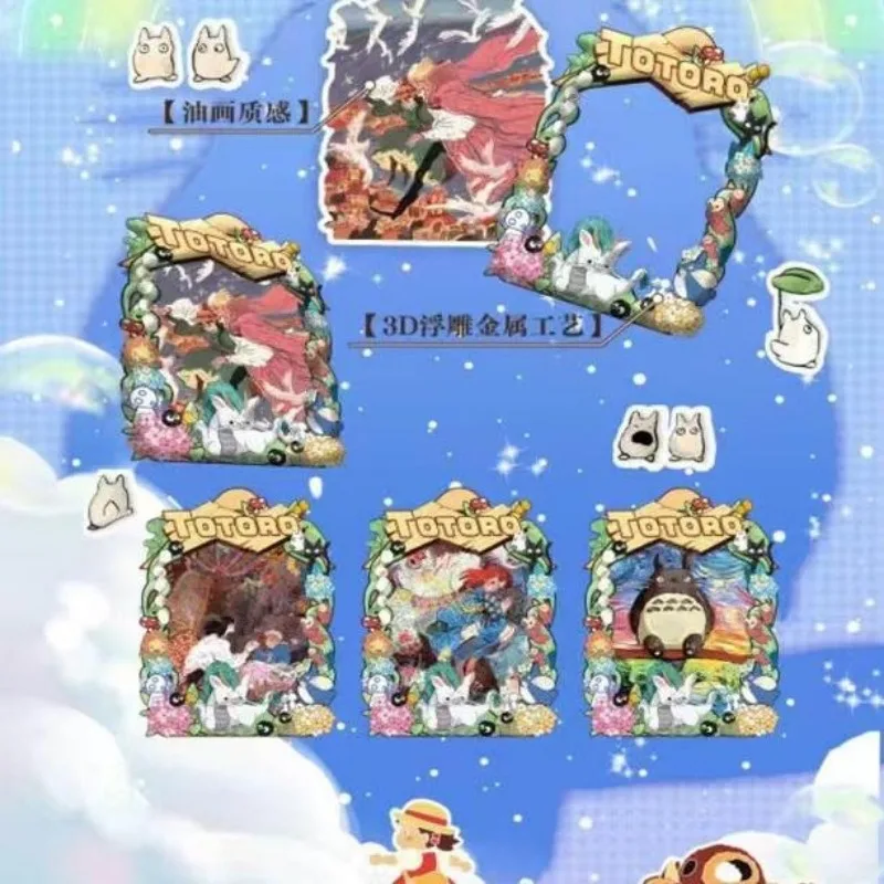 Studio Ghibli Hayao Miyazaki Collectible Card Musical World Series Spirited Away Castle In The Sky Totoro Anime Blind Box