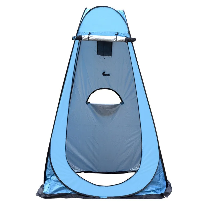 Modern Portable Outdoor All Seasons Polyester Camping Tent Changing Room Features Foldable 2000-3000mm Waterproof Canvas Toilet