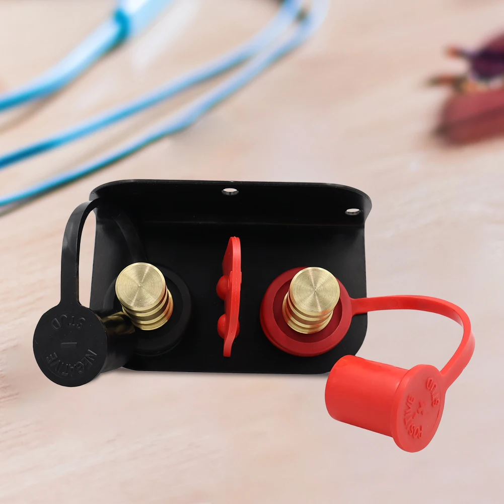 

Remote Charging Tool Relocation Kit Remote Battery Jumper Post Terminal 250A Battery Jump Post Terminal for Auto Truck Boat ATV